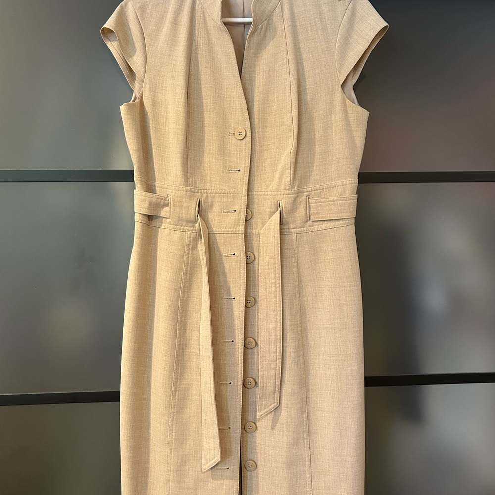 Calvin Klein Tan Midi Dress